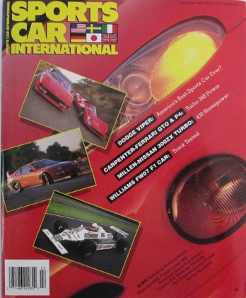 SPORTS CAR INTERNATIONAL 1992 FEB - VIPER, MILLEN 300ZX TURBO, ALFA 1900